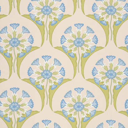 Флизелиновые обои National Trust Papers Little Greene 0245HEBLUEP