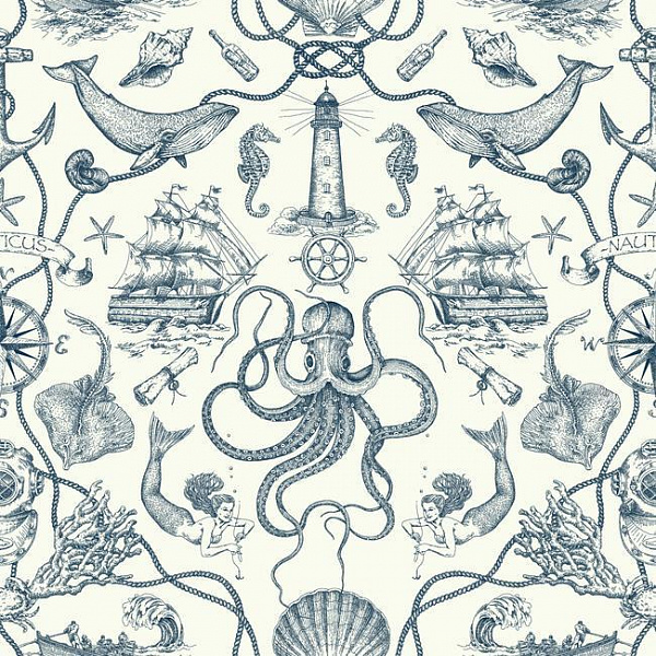 Бумажные обои Tailored York Wallcoverings HO3361
