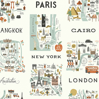 Бумажные обои Rifle Paper Co. York Wallcoverings RI5160