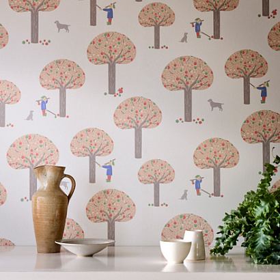 Флизелиновые обои Storybook Papers Little Greene 0231ROMASQU