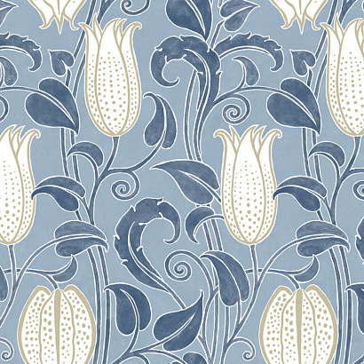 Флизелиновые обои Ronald Redding Arts and Crafts York Wallcoverings AC9205