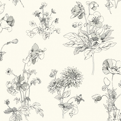 Бумажные обои Waverly Garden Party York Wallcoverings GP5945