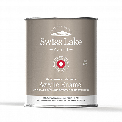 Акриловая эмаль для всех типов поверхности Swiss Lake Acrylic Enamel