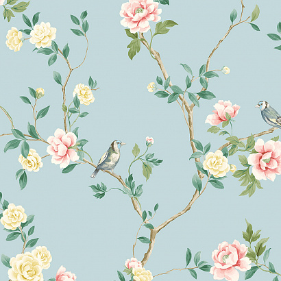 Виниловые обои Chinoiserie Wallquest CH31602