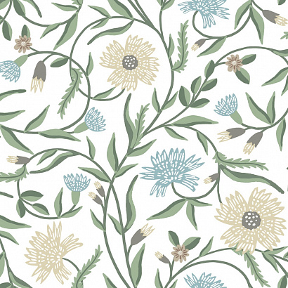 Флизелиновые обои Rifle Paper Co 3rd Edition York Wallcoverings RF7431
